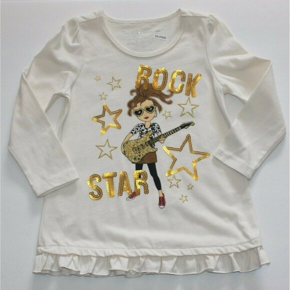 Freestyle Revolution Girl's Rock Star Top Shirt Velour Leggings Pants Outfit 4T - Picture 2 of 3